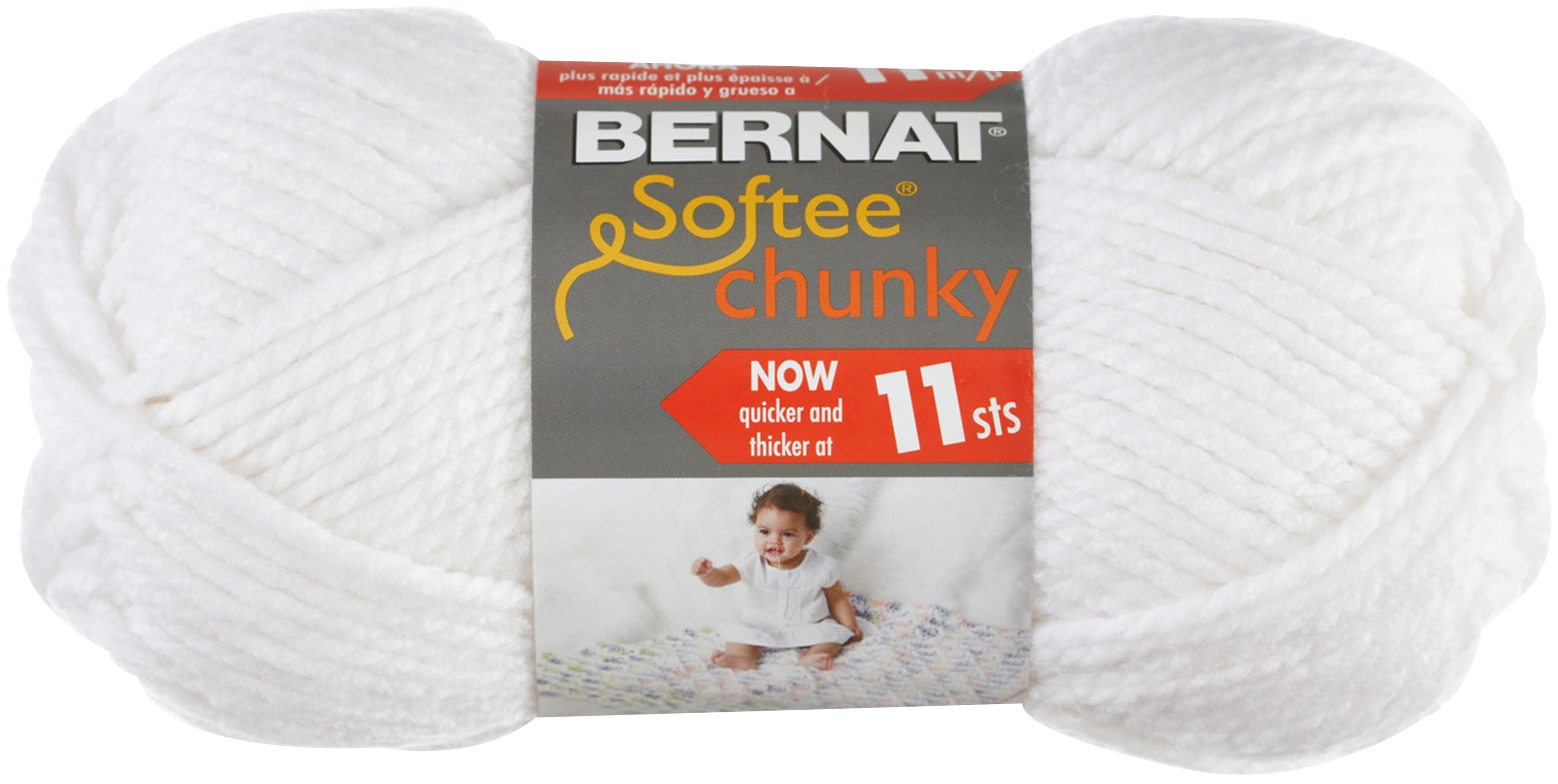 Multipack of 24 - Bernat Softee Chunky Yarn-White